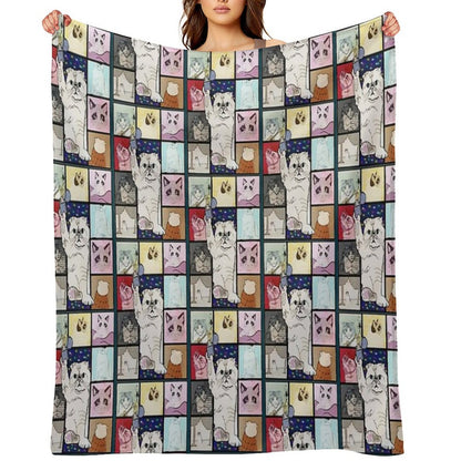 The Eras Tour Cat Version Plush Throw Blanket