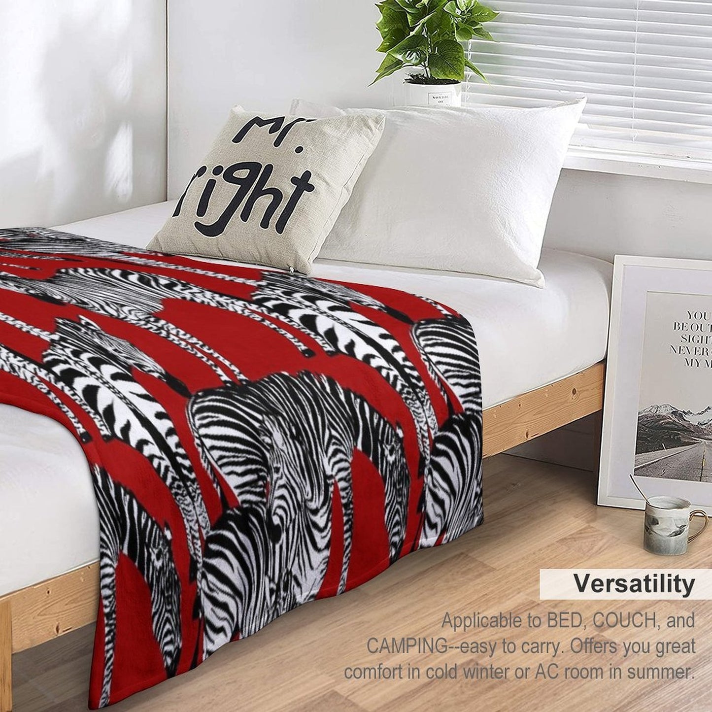 Zebra,black And White,zebra Stripes,pattern Quick-dry Throw Blanket