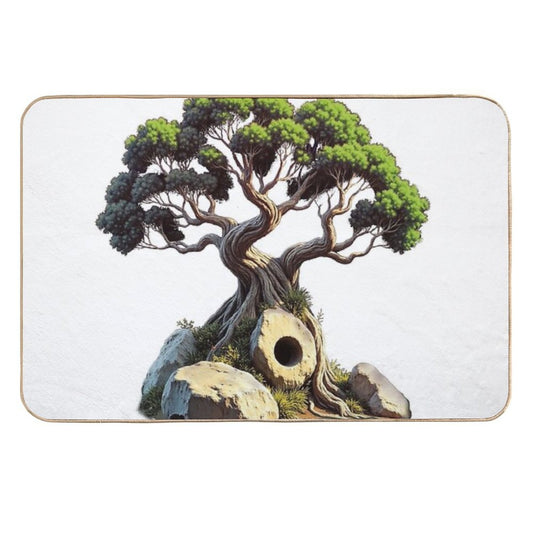 Bonsai Green  Anti-Trip Bath Mat