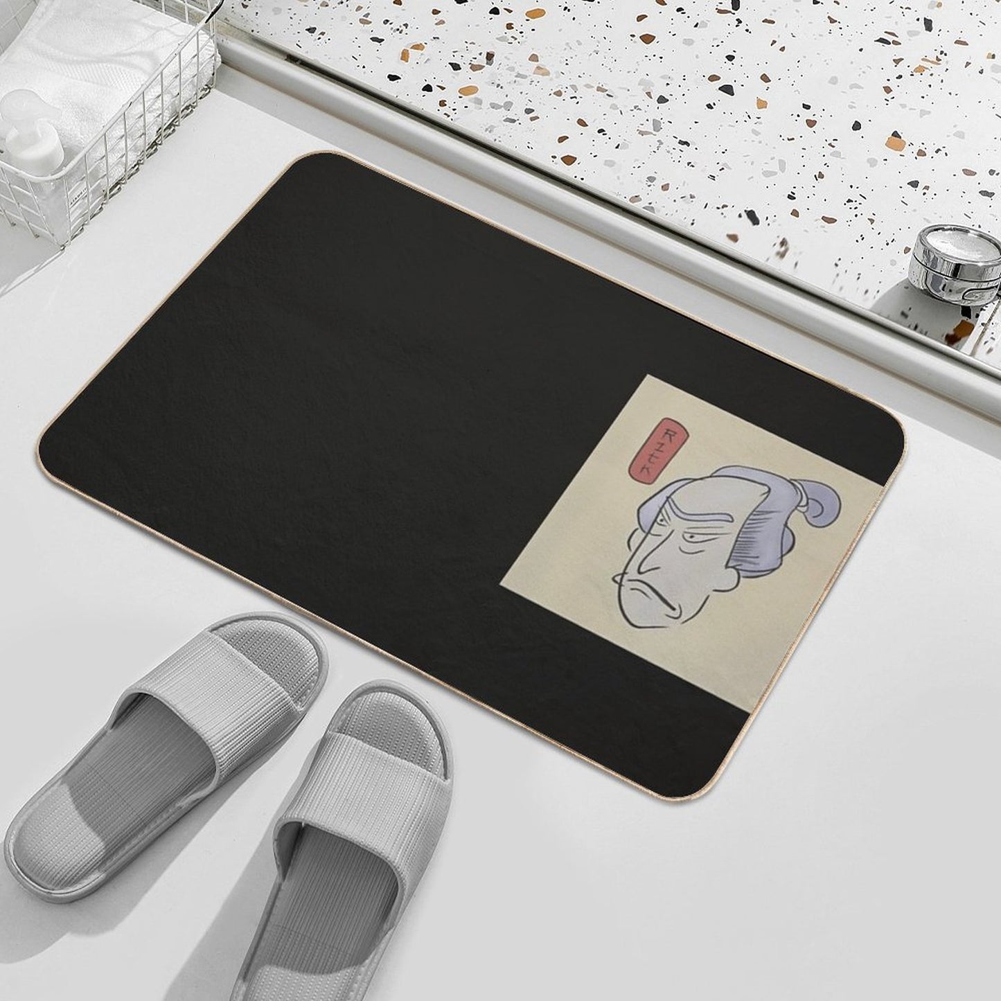 Rick Old Japan  Non-Slip Bath Mat