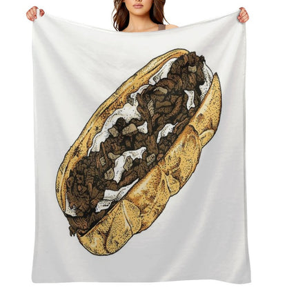 Philly Cheesesteak Multi-functional Throw Blanket