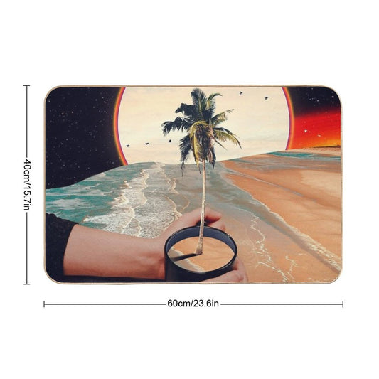 A Cup Of Sunshine  Slip-Resistant Bath Mat