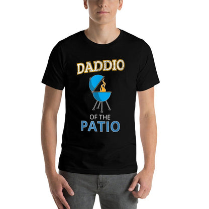 Funny Daddio Of The Patio Fathers Day BBQ Grill Dad  Relaxed-fit T-Shirt
