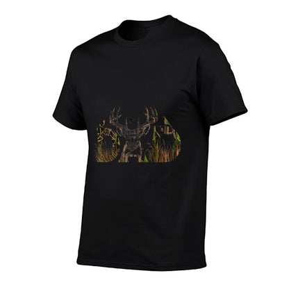 Camo Deer Hunting Dad Hunting Dad Apparel  Moisture-wicking T-Shirt
