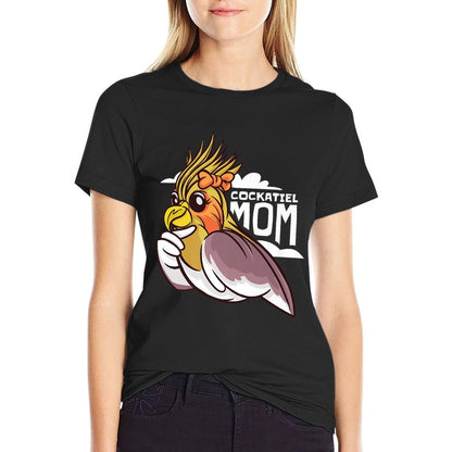 Cockatiel Bird Mom - Funny Bird Mom Premium  Graphic-printed T-Shirt