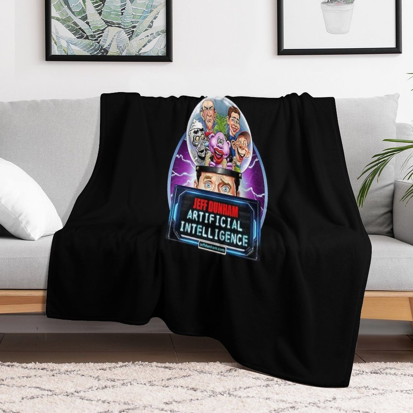 Jeff Dunham Artificial Intelligence Comfort Throw Blanket