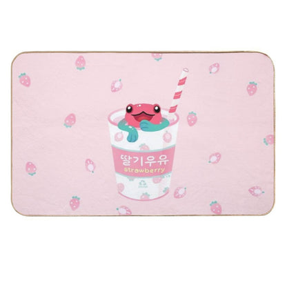 Strawberry Poison Milk 2  Easy Maintenance Bath Mat