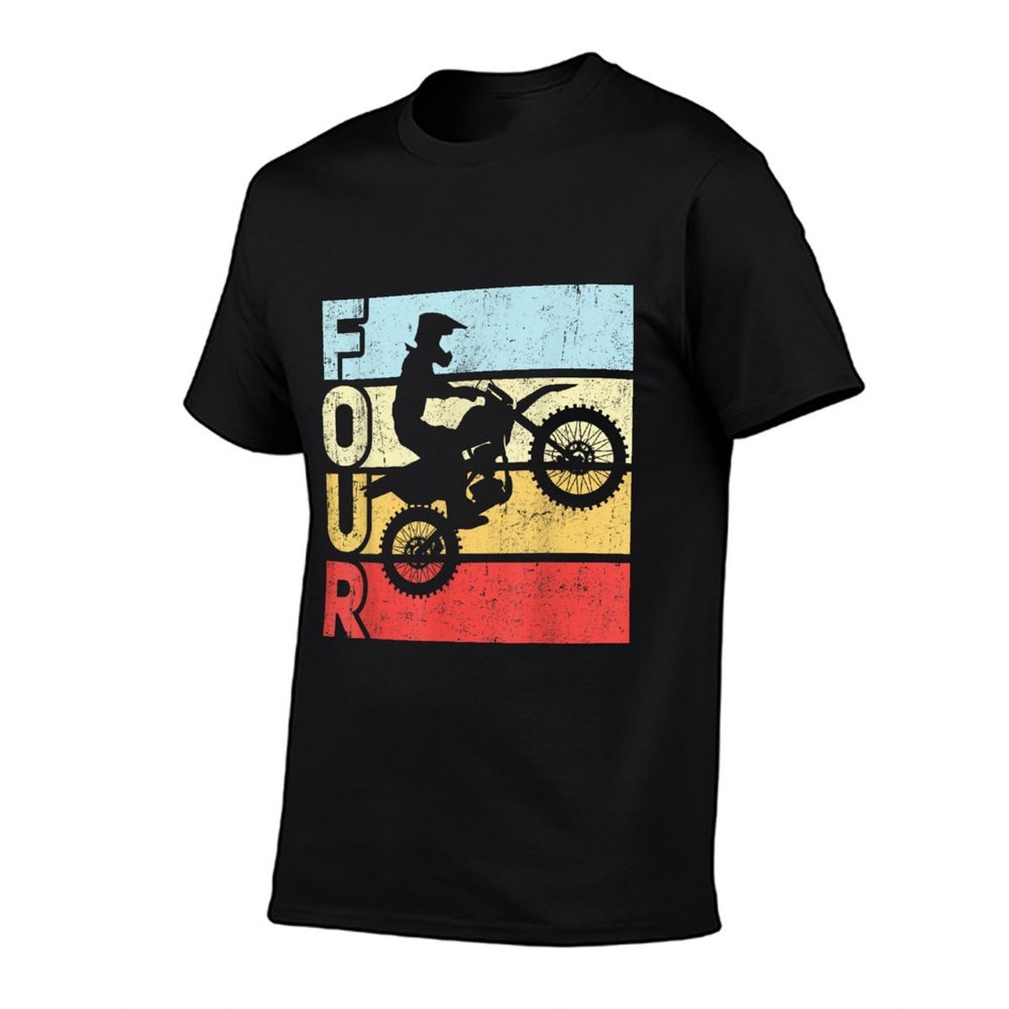 Motocross 4th Birthday Party MX Dirt Bike Birthday  Vintage-inspired T-Shirt