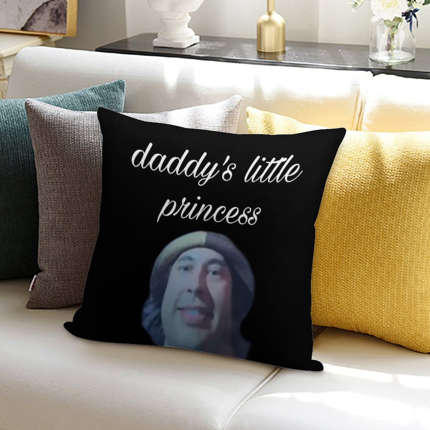 I Love Vic Fuentes 3 Soft Hidden Zipper Throw Pillow