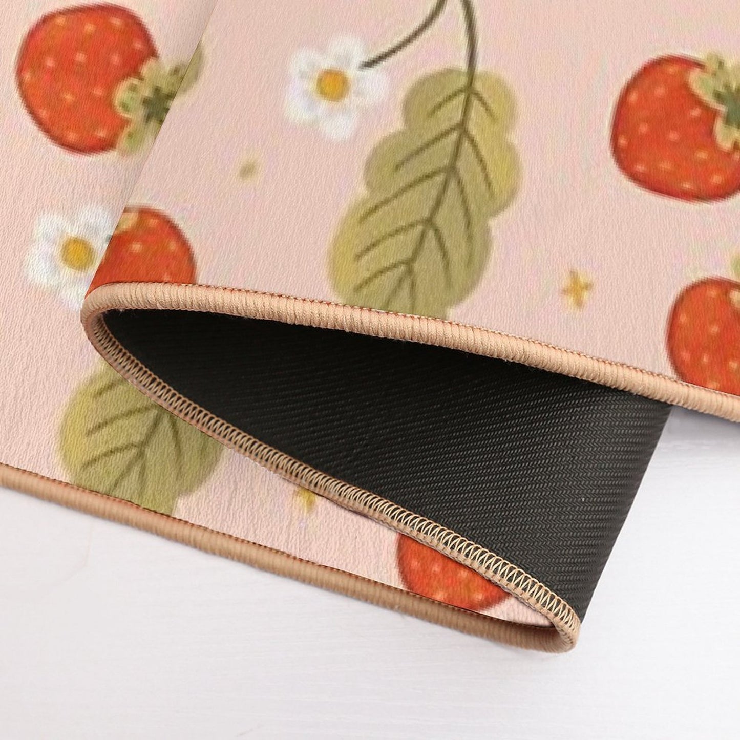 Sweet Strawberries  Non-Slip Bath Mat