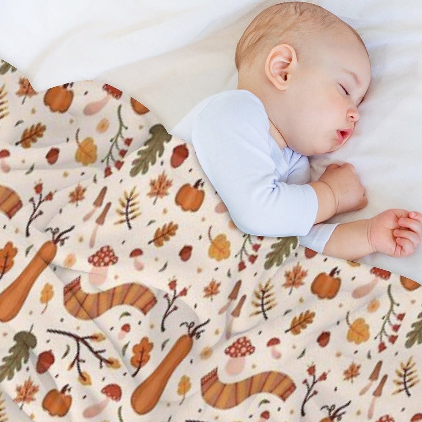 Warm Autumn Velvety-soft Throw Blanket
