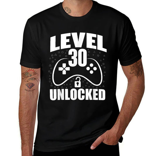 30th Birthday Gaming Gamer 30 Years Old Bday  Fade-proof Color T-Shirt