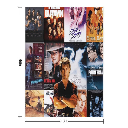Collage of Swayze Multi-functional Throw Blanket