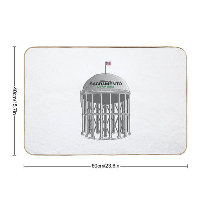 Sacramento City of Trees Tower Picaflor Clothing  Long-Lasting Bath Mat