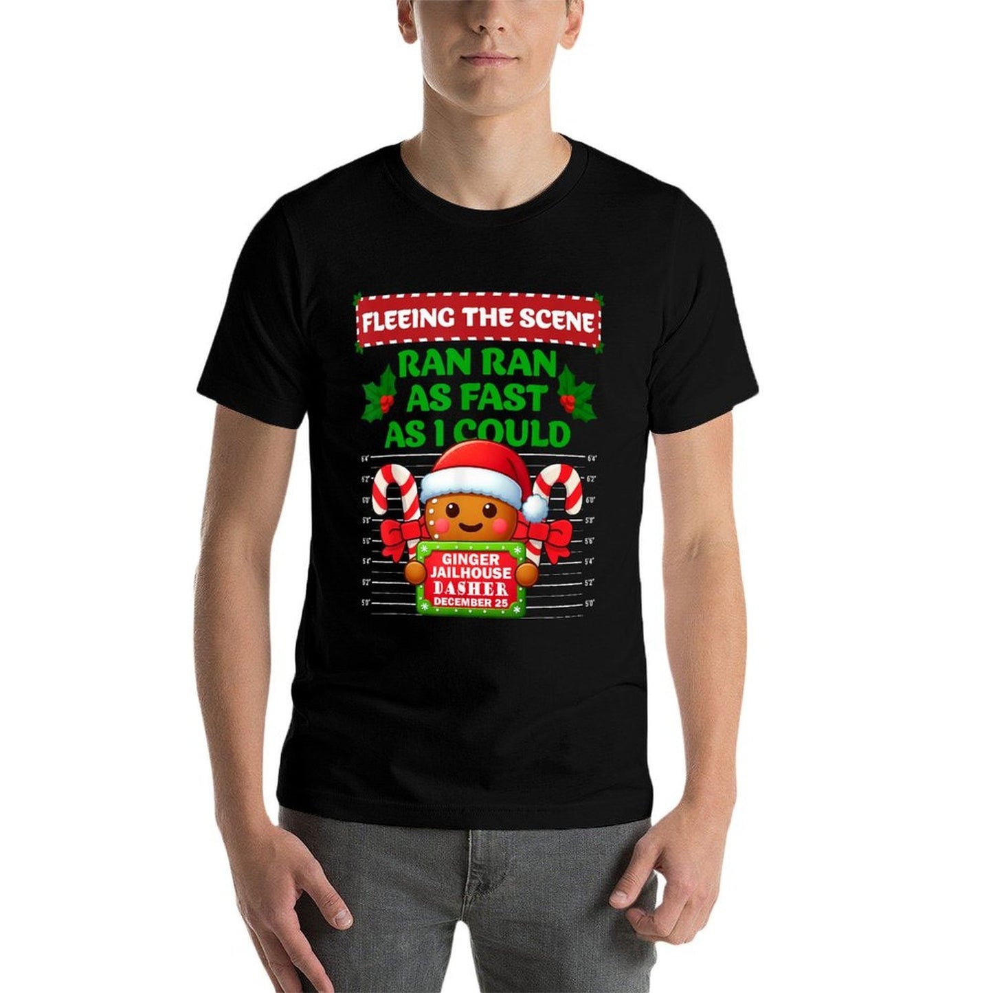 Funny Gingerbread Inmate Christmas Matching Family Group Set  Soft T-Shirt