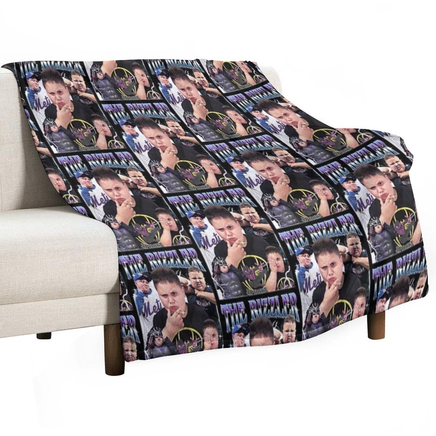 The Rizzler Vintage Comfort Throw Blanket