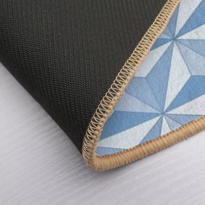 Geodesic Sphere, Blue  Pet-Safe Bath Mat