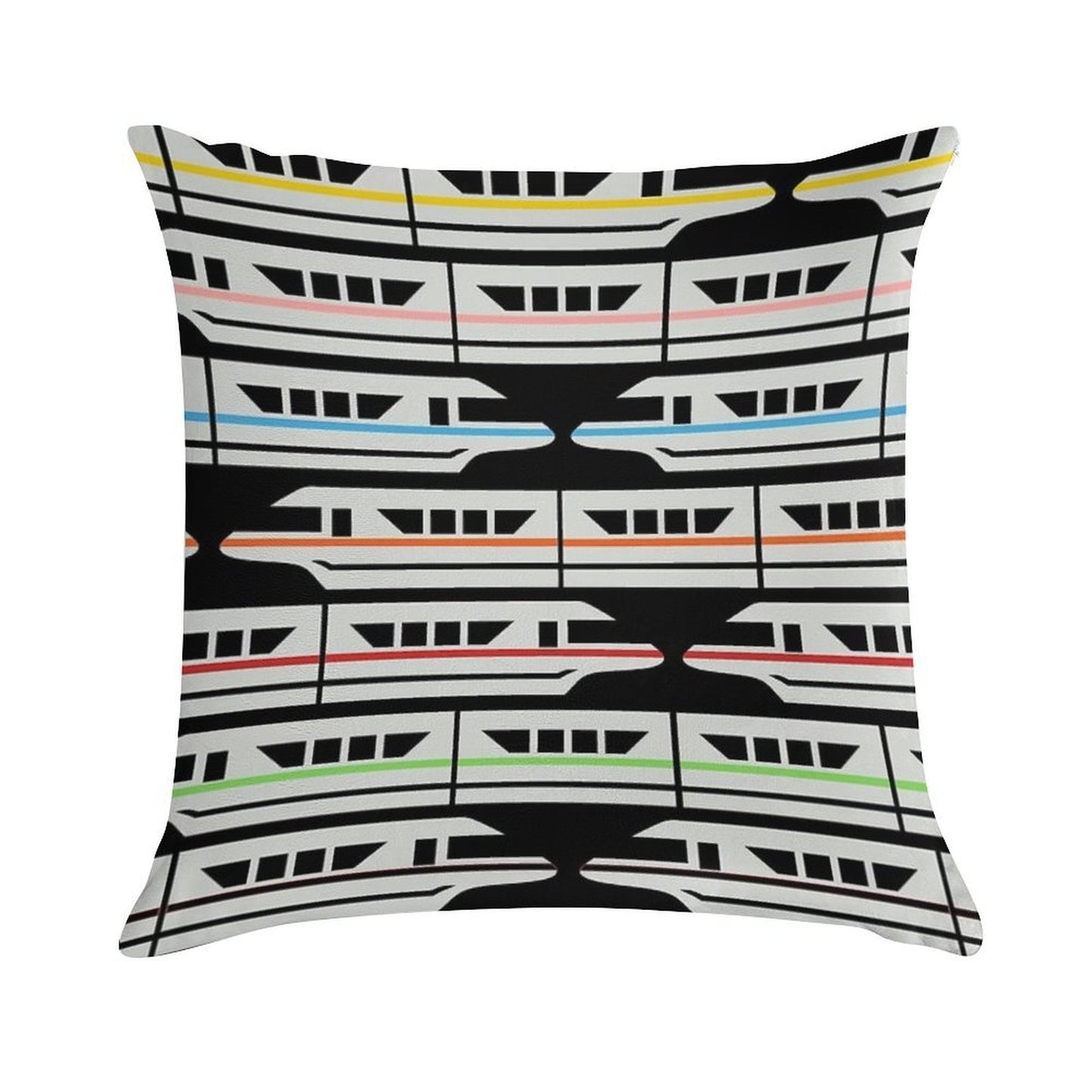 Please Stand Clear of The Door Ways Soft Reinforced Edging Throw Pillow