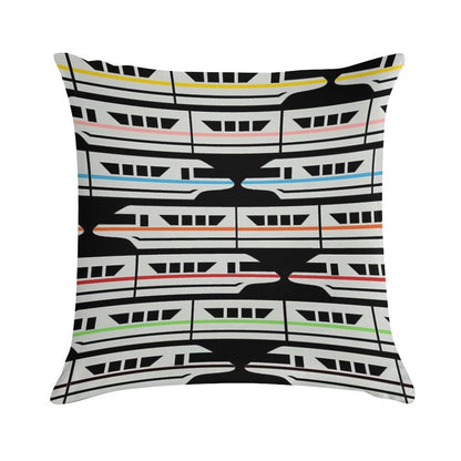 Please Stand Clear of The Door Ways Soft Reinforced Edging Throw Pillow