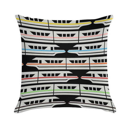 Please Stand Clear of The Door Ways Soft Reinforced Edging Throw Pillow