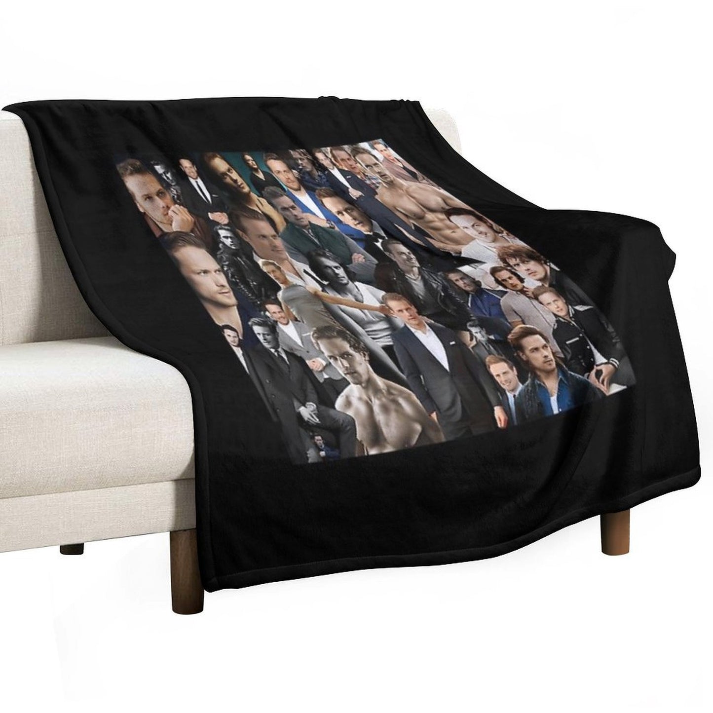 Sam Heughan Velvety-soft Throw Blanket
