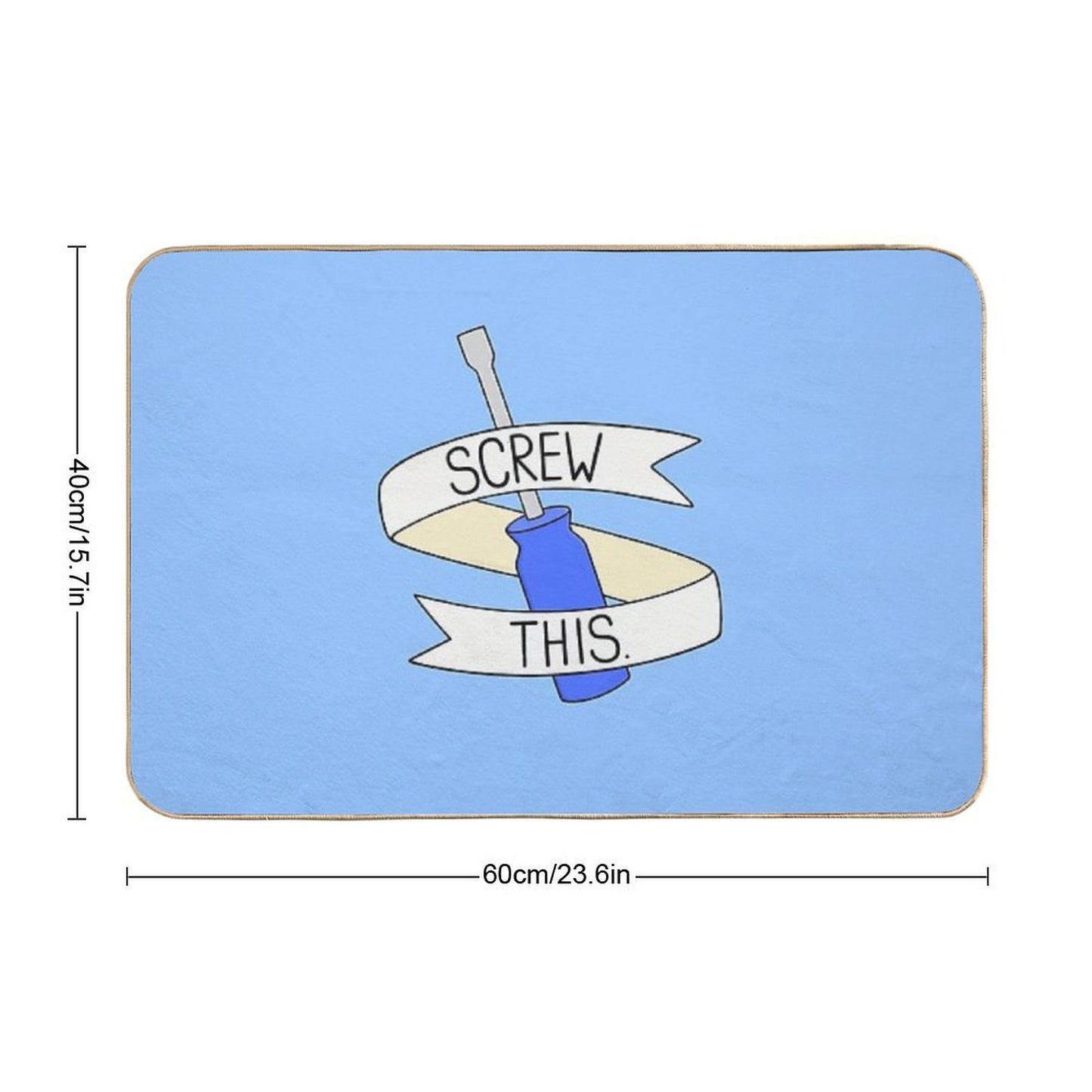 Screw This  Toxin-Free Bath Mat