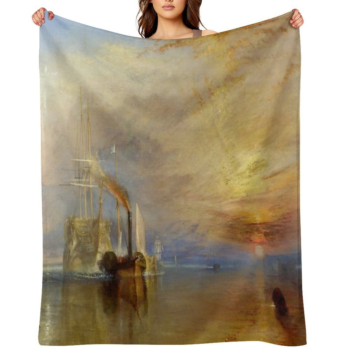 The Fighting Temeraire by J. M. W. Turner Compact Throw Blanket