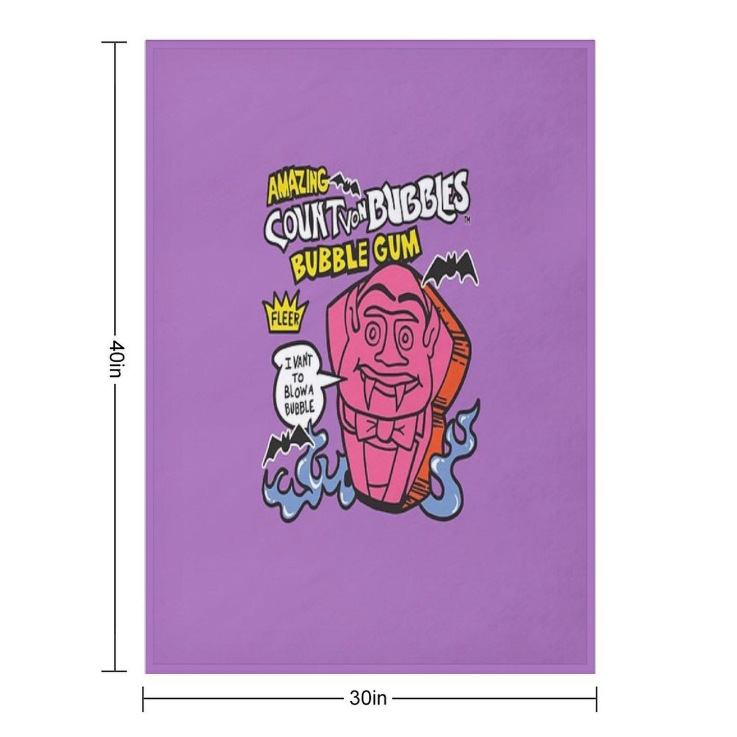 Count Von Bubbles Count Von Bubbles Anti-pilling Throw Blanket