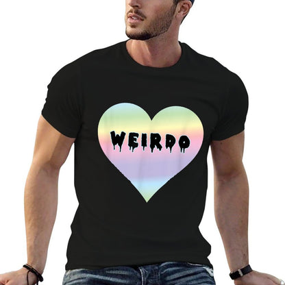 Pastel Goth Kawaii WEIRDO Illustration  Vintage Heart Drip  Easy-care T-Shirt