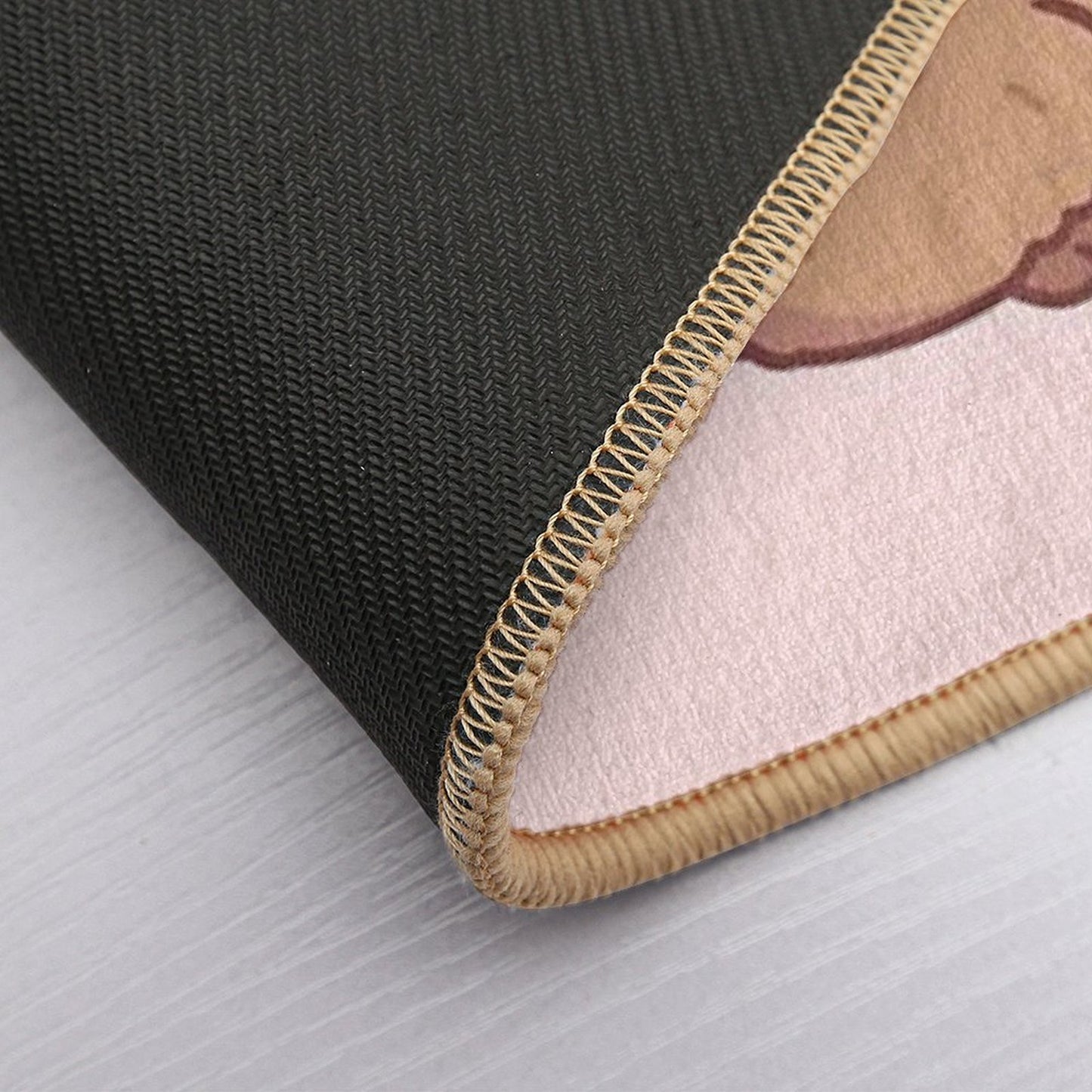 Cute Capybara Loves Bubble Tea  Anti-Trip Bath Mat
