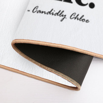 Scared of A Black Woman Tee  Repositionable Bath Mat