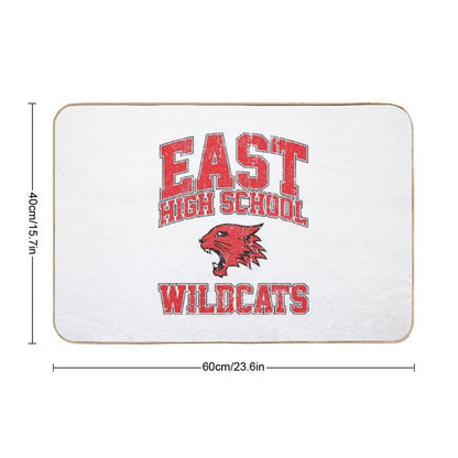East High School Wildcats (Variant)  Pet-Safe Bath Mat