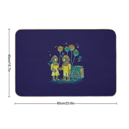 The Balloonfish Vender  Repositionable Bath Mat
