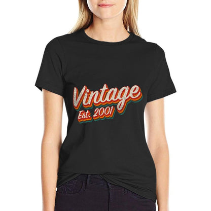 Vintage 2001 21st Birthday Limited Edition 21 Year Old  Cotton T-Shirt