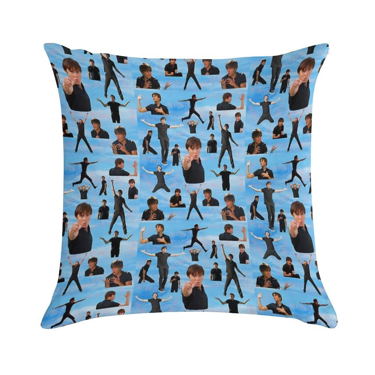 Zac Efron Troy Bolton Bet On It  High School Musical Soft Anti-Pilling Throw Pillow