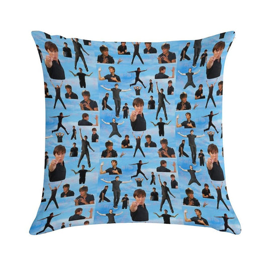 Zac Efron Troy Bolton Bet On It  High School Musical Soft Anti-Pilling Throw Pillow