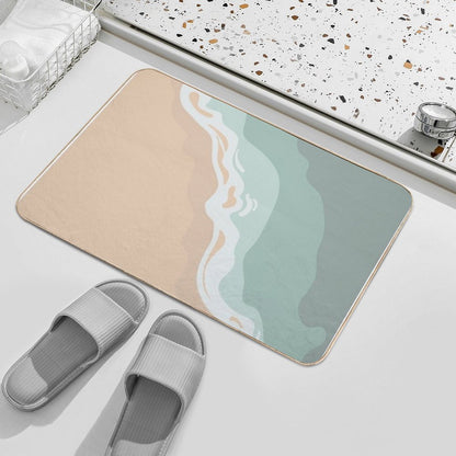 I Think I Could See The Beach #4  Fade-Resistant Bath Mat