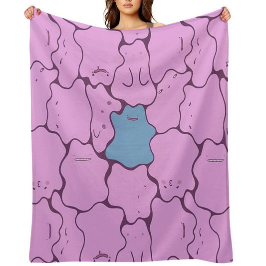 Ditto Pattern Shiny Anti-pilling Throw Blanket