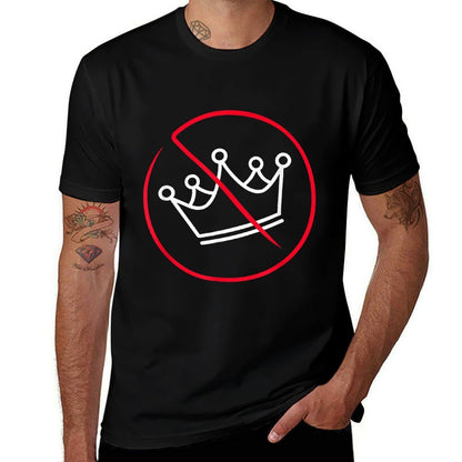 No Kings Protest Simple Drawing  Eco-friendly Material T-Shirt