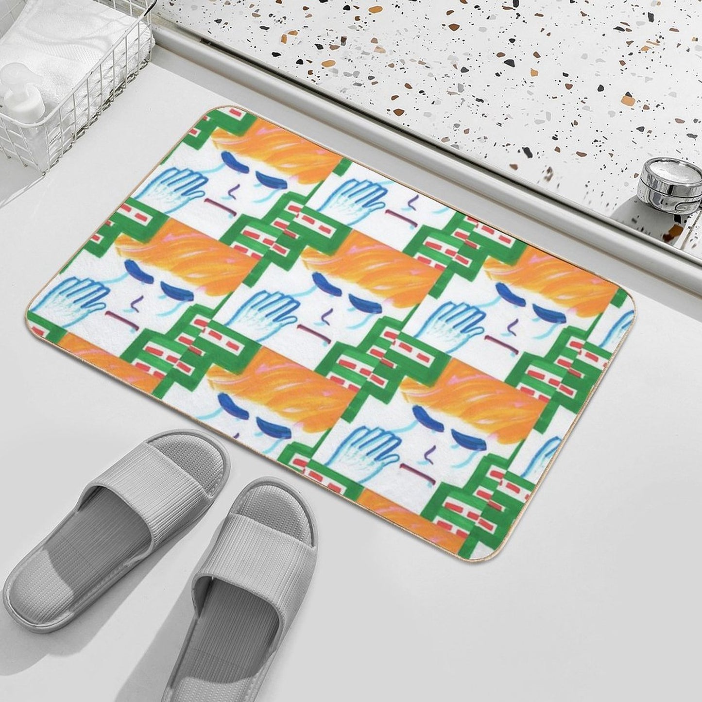 Cry・o8  Repositionable Bath Mat