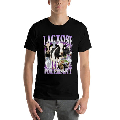 Lactose Tolerant Funny Gluten Intolerant Milk Lactose Meme  Versatile T-Shirt