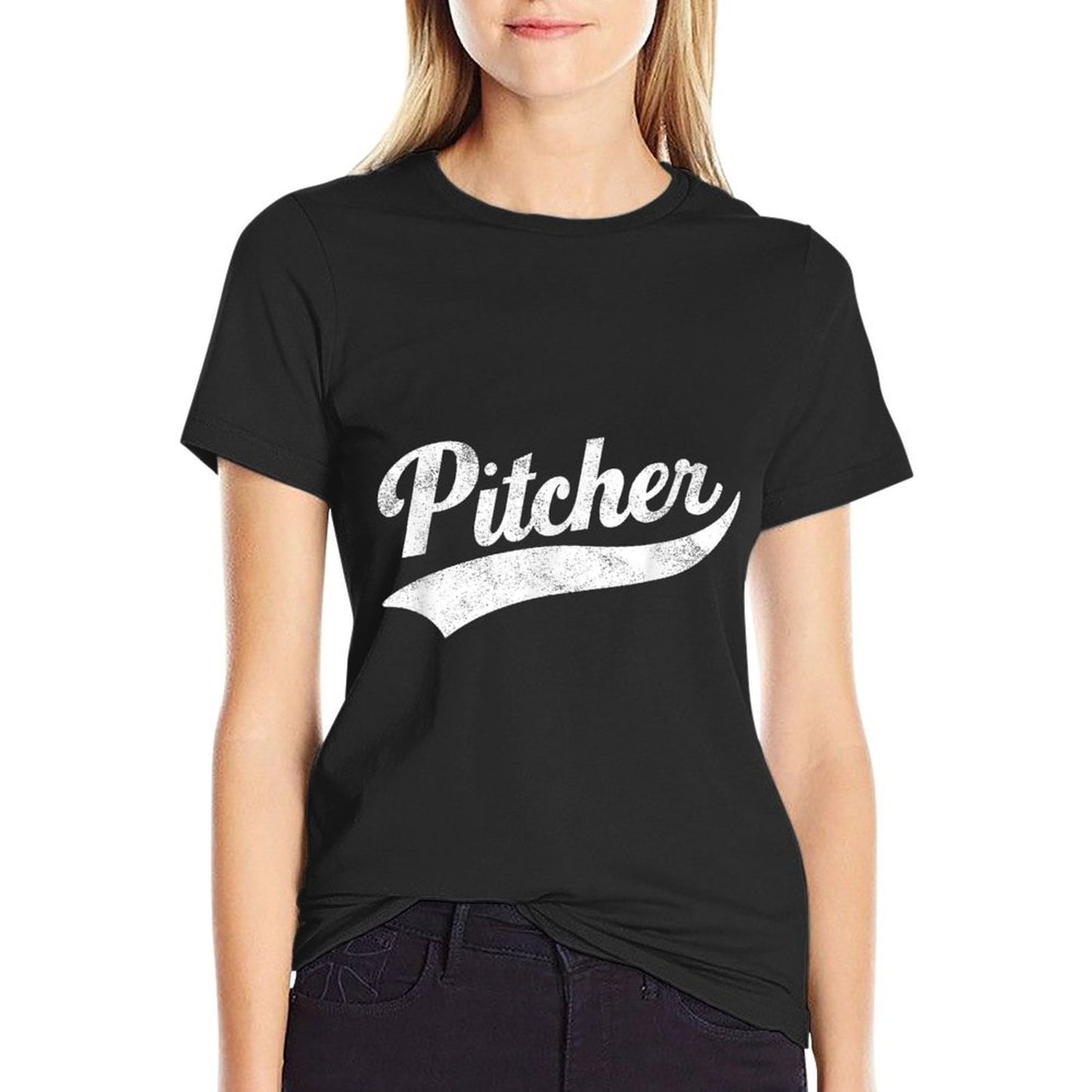 Funny Pitcher Gay Pride  Tagless Design T-Shirt