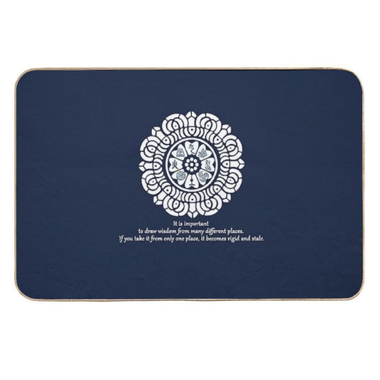 Wisdom of The White Lotus  High-Traffic Bath Mat