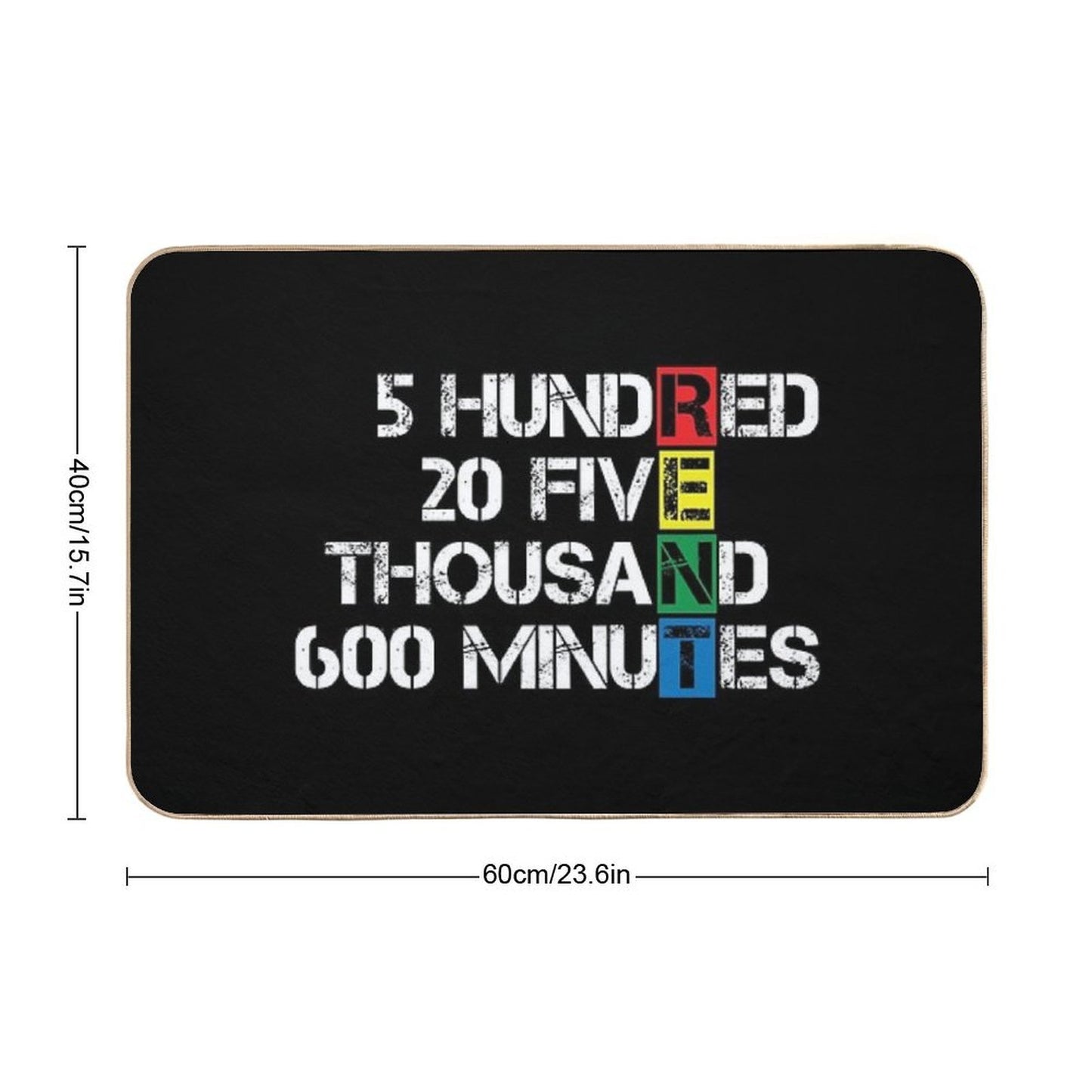 Seasons of Love [RENT]  Absorbent Bath Mat