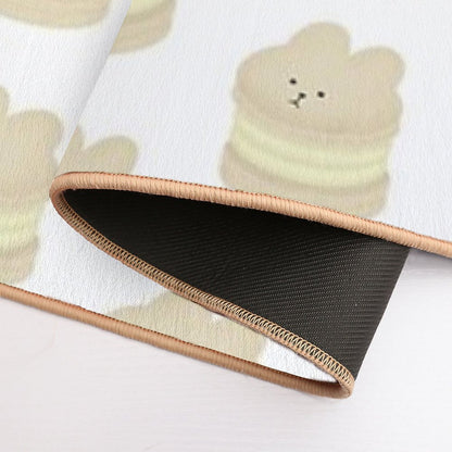 Vanilla Bunny Fatcaron  Fade-Resistant Bath Mat