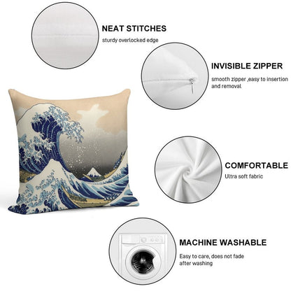 Great Wave Soft Ultra-Soft Texture Throw Pillow
