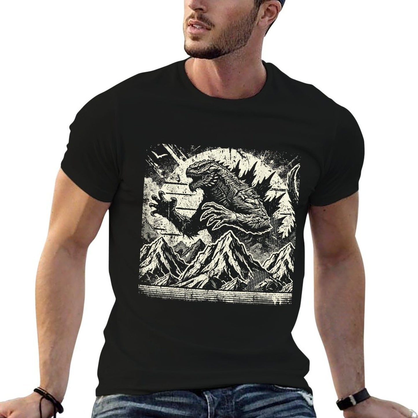 Retro Vintage Japanese Art Vintage Legendary Rare Kaiju  Easy-care T-Shirt