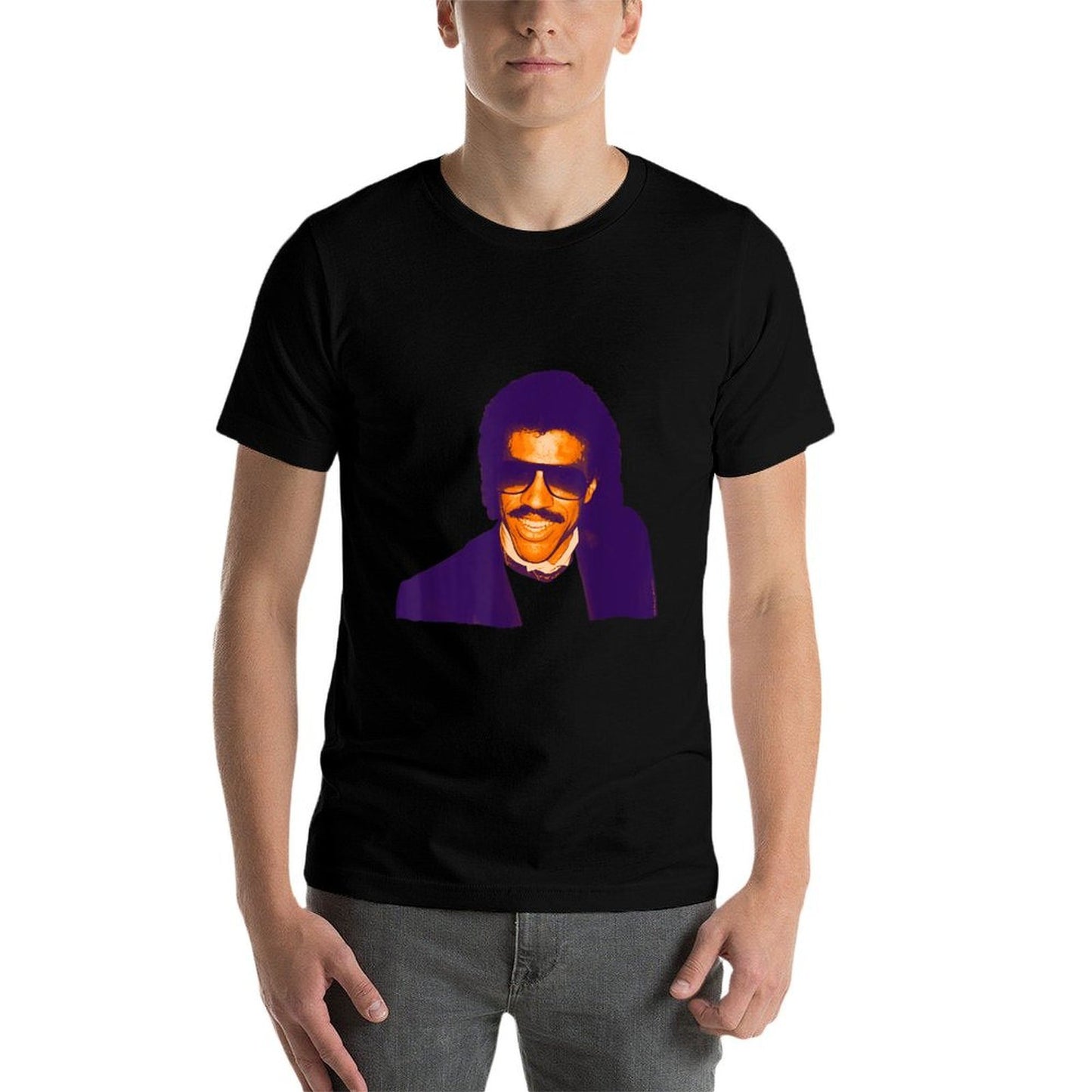 TV Times Pop Singer Lionel Richie 1985  Rolled Sleeves T-Shirt