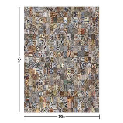 Mosaic Madness Plush Throw Blanket