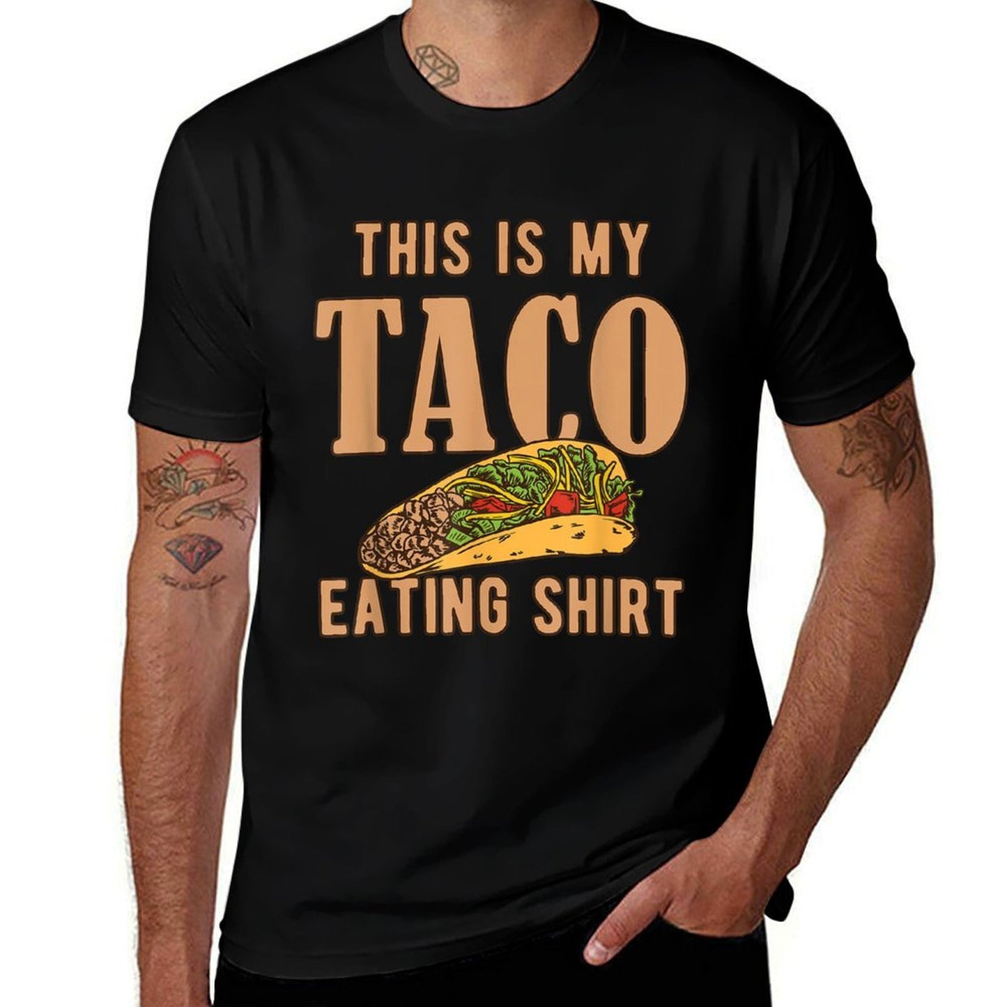 I Love Tacos Clothing - This Is My Taco Eating Comfortable T-Shirt